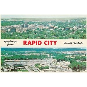 Greetings from Rapid City South Dakota Mike Roberts Royal Angel Lover Postcard